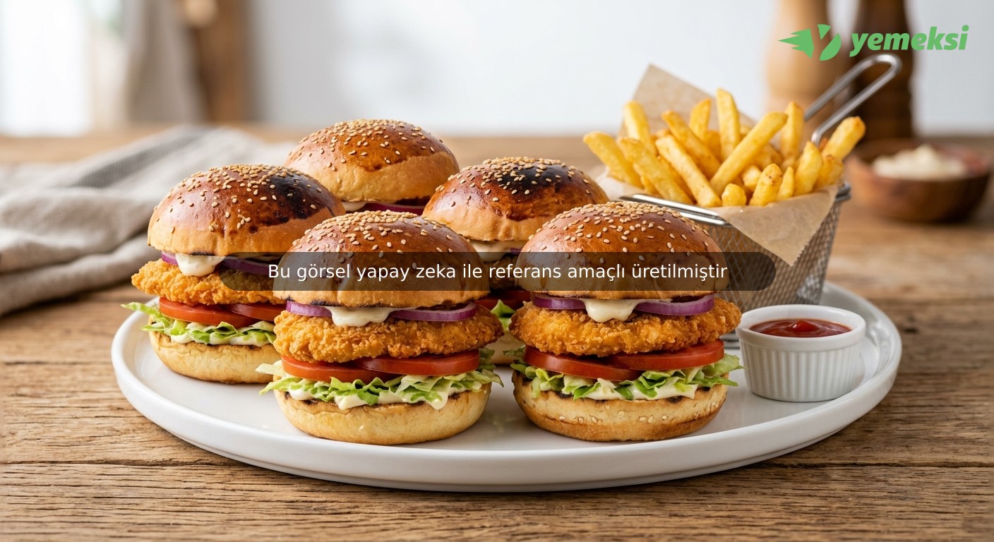 4 lü efsane tavuk burger menü
