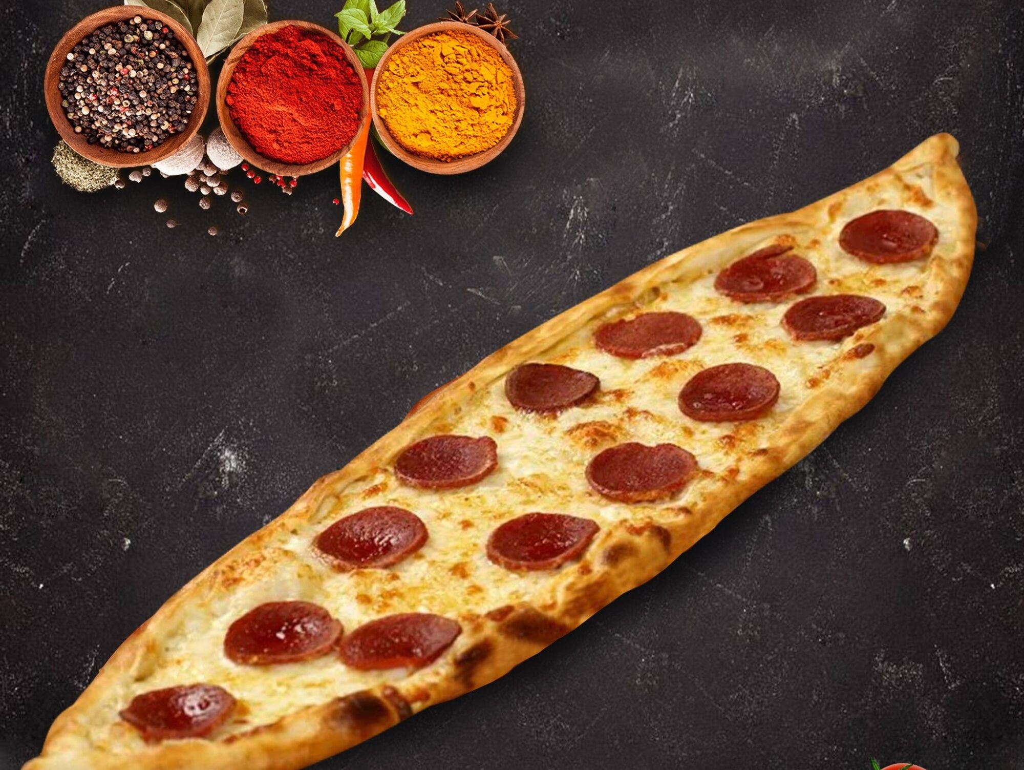 Sucuklu Kaşarlı Pide