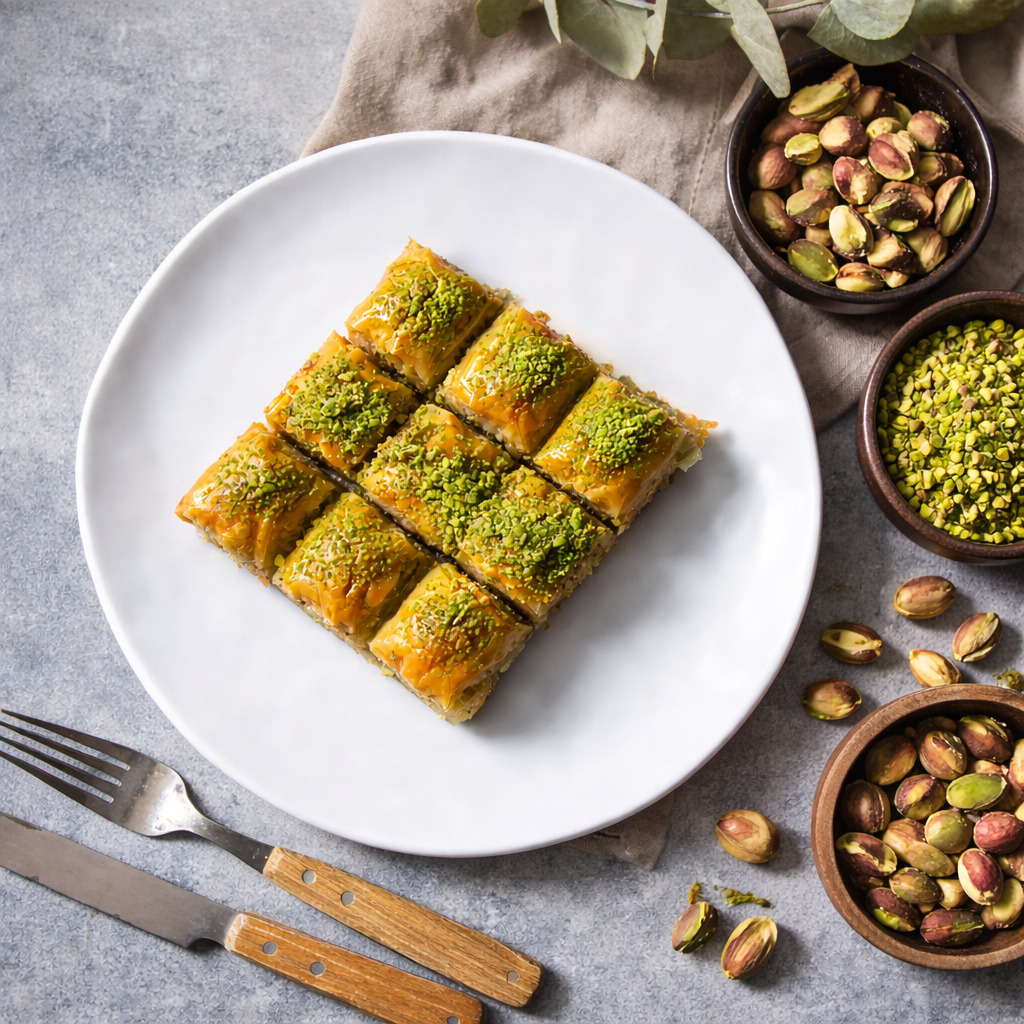Özel Dürüm Antep Fıstıklı Baklava (500 Gr)