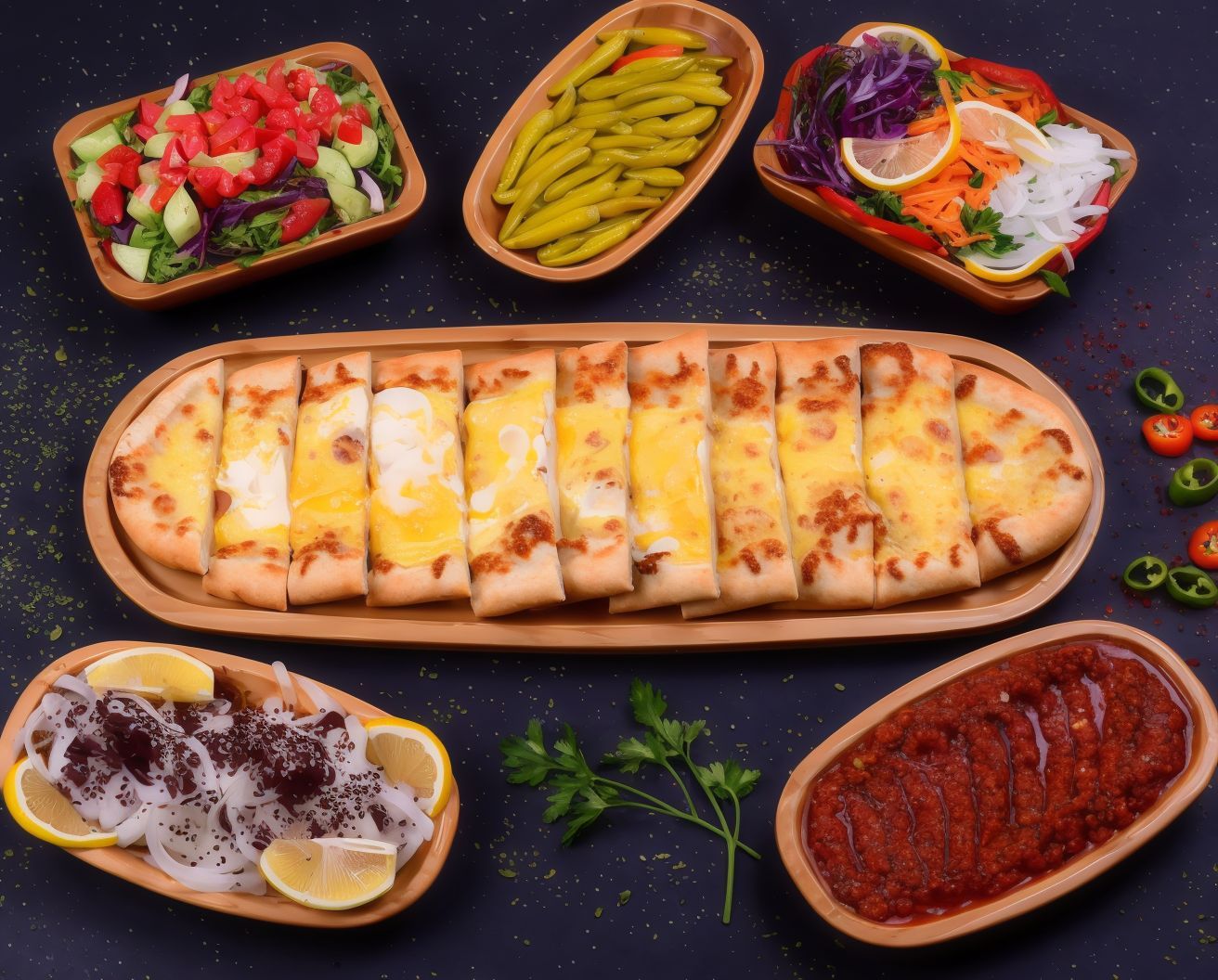 Kaşarlı Yumurtalı Pide