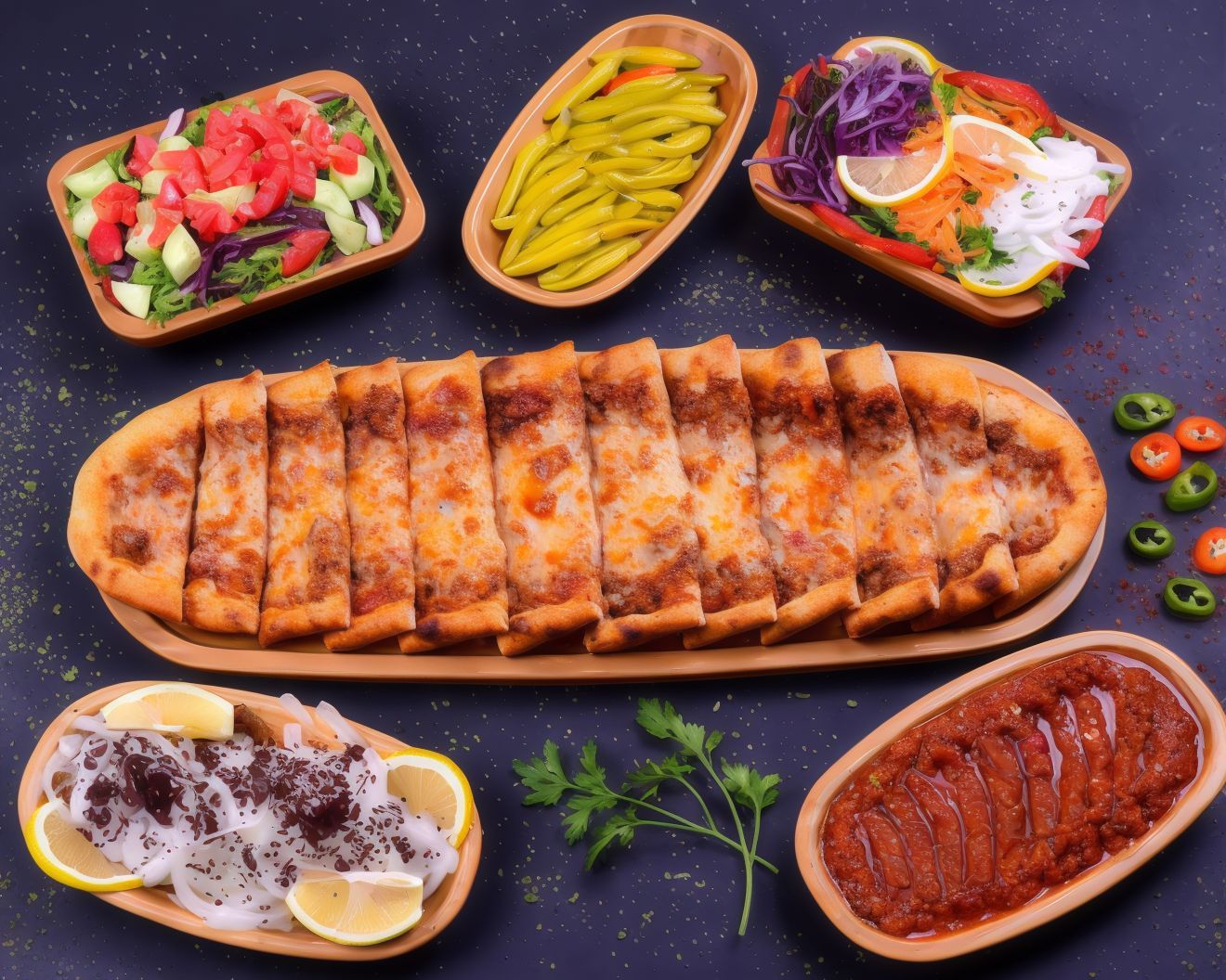 Kuşbaşılı Kaşarlı Pide