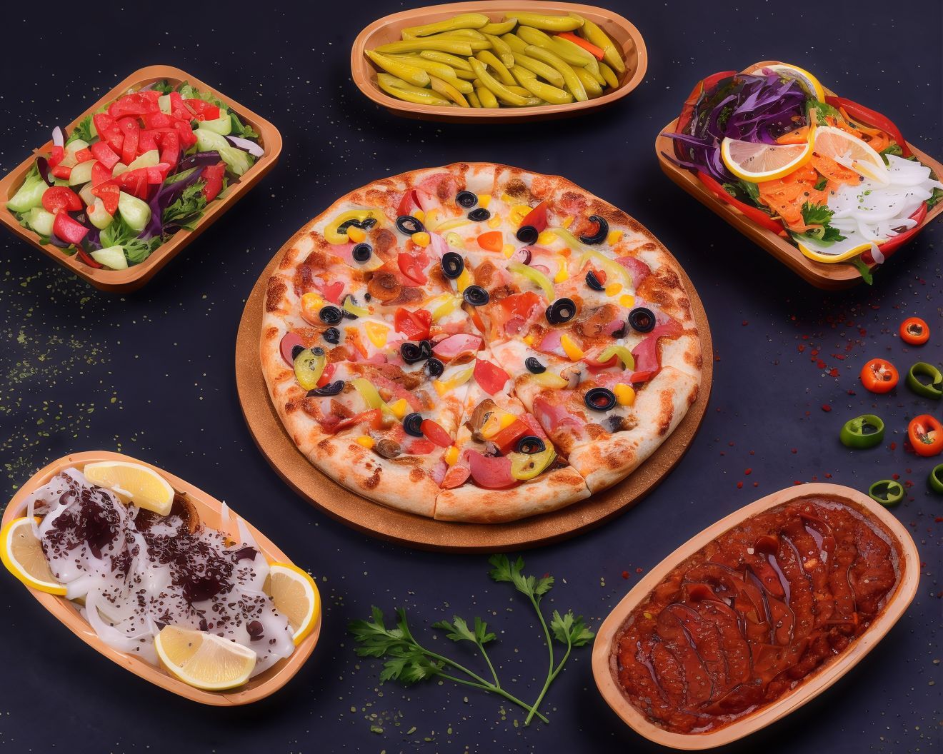 Veggie Pizza (1-2 Kişilik)