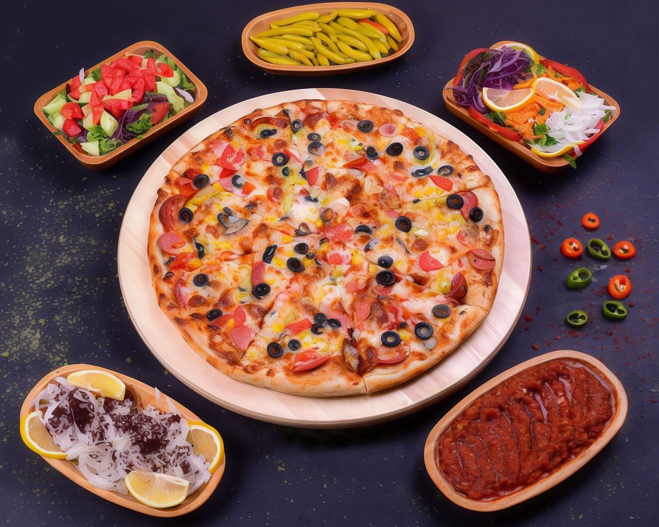 Mega Pizza (2 -3 Kişilik)