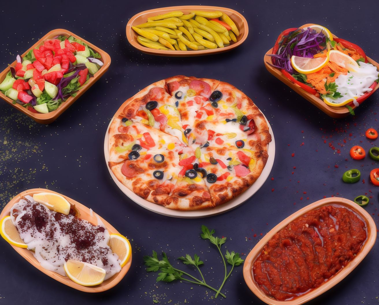 Karışık Pizza (1 Kişilik)