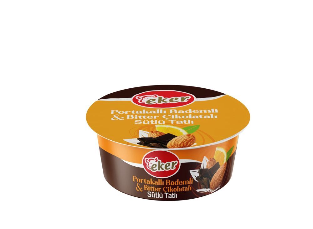 Eker Portakallı Bademli Bitter Çikolatalı Sütlü Tatlı (100 gr.)