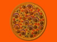 İnegöl Köfteli Pizza (Orta Boy)