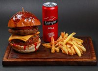 Double Burger Menü