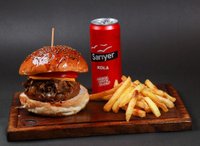 Mantarlı Soğanlı Burger Menü