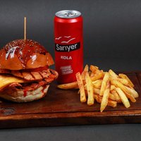 Double Tavuk Burger Menü