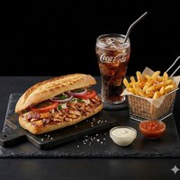 Tam Tavuk Döner & Patates & Kola 200 ml
