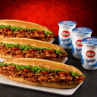 3'lü Tam Ekmek Tavuk Döner Menü